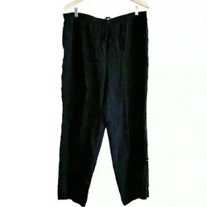 🌈 6/$60, Adolfo 100% Silk Saks Fifth Avenue Vintage Black Pants Large